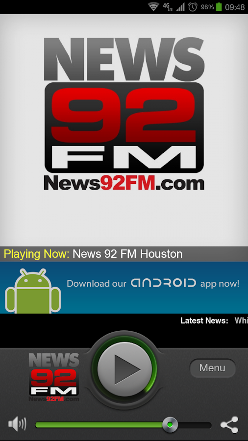 ... new news 92 fm houston radio app we ve completely redesigned the app