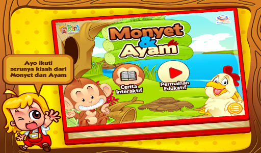 【免費教育App】Cerita Anak: Monyet dan Ayam-APP點子