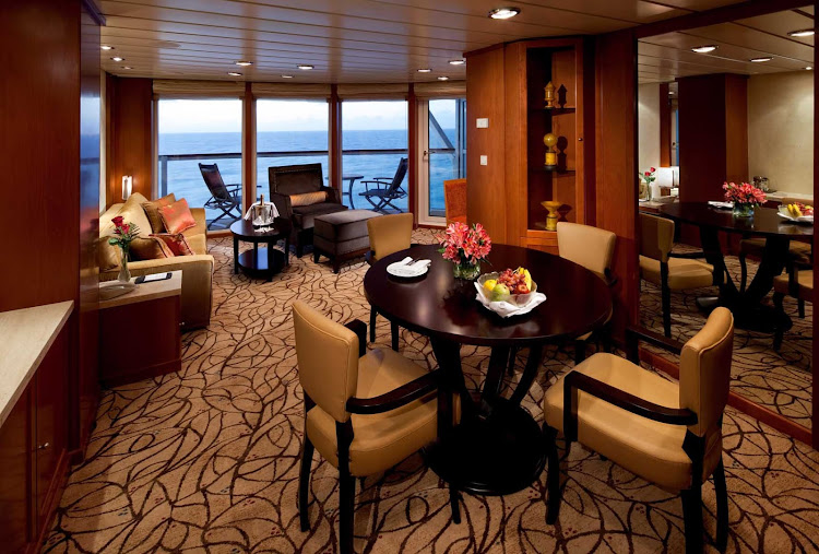 Enjoy the space and opulence of Celebrity Infinity's sophisticated suites while you cruise.