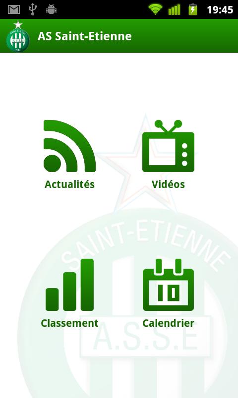 Android application ASSE - Saint-Etienne screenshort