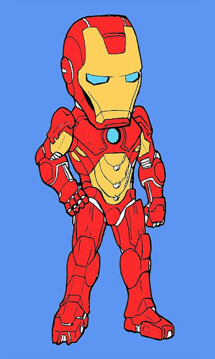 【免費娛樂App】Amazing Iron Guy Coloring-APP點子