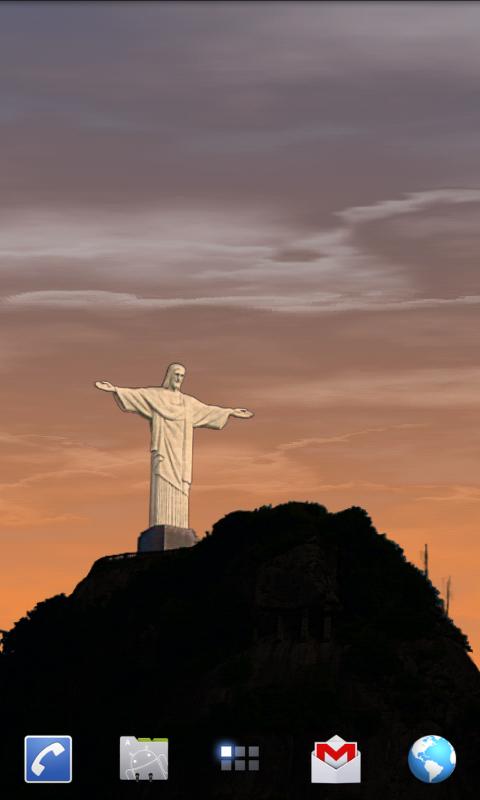 Rio Live Wallpaper - Corcovado Screen 2