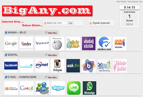 Free Türkiye'nin Popüler Siteleri APK