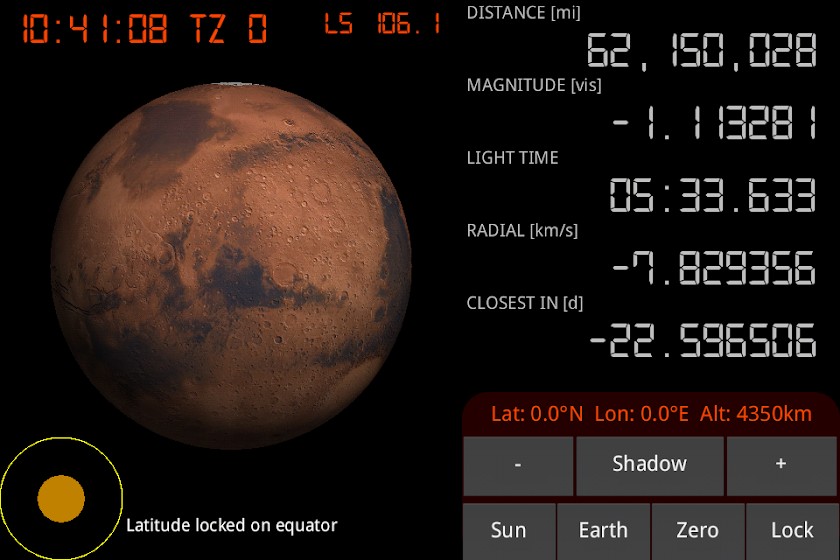 Mars Approach Screen 2