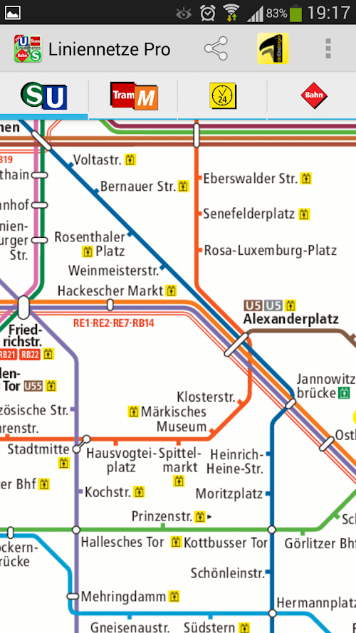 Android application LineNetwork Berlin Pro screenshort