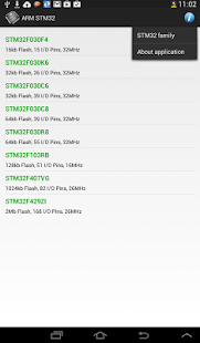 ARM STM32 Database - screenshot thumbnail