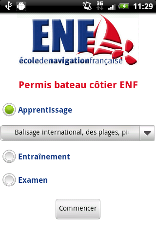 Permis bateau côtier ENF