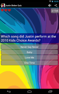 【免費益智App】Justin Bieber Quiz Game FREE-APP點子