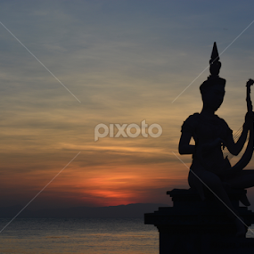 silhouette by Siha Sao - Landscapes Sunsets & Sunrises