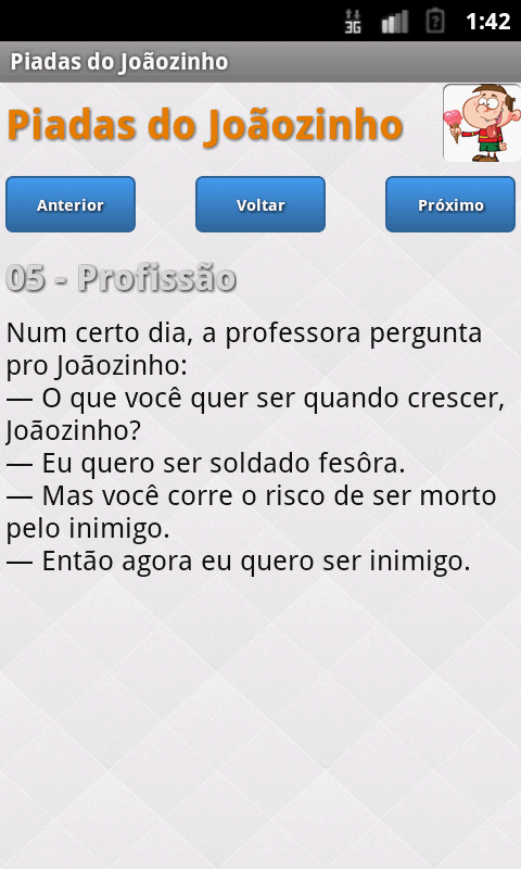 Piadas do Joãozinho Screen 2