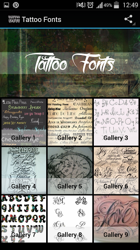 Tattoo Fonts