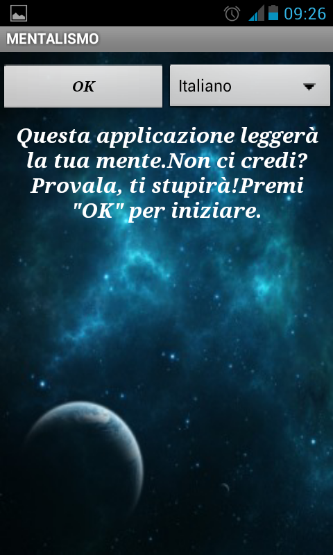 Android application Mentalism  - MAGIC GAME screenshort