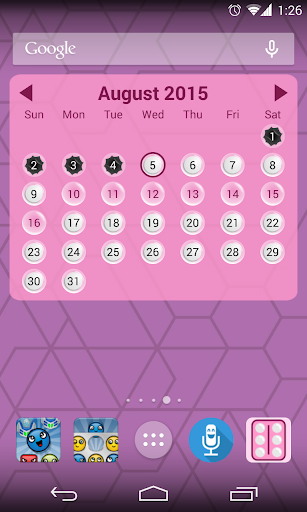 Lady Pill Widgets