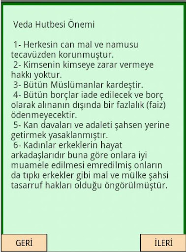 【免費教育App】VEDA HUTBESİ VE ÖNEMİ-APP點子