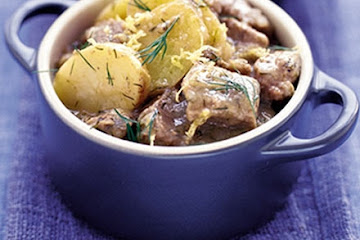 Lamb with lemon & dill