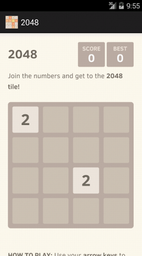 2048 number puzzle