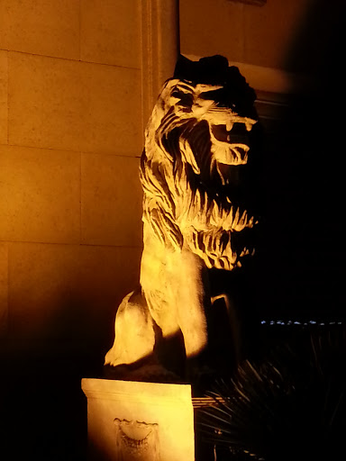 Golden Lion Statue - East