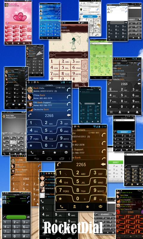 Android application Rocket Caller ID CC Theme screenshort
