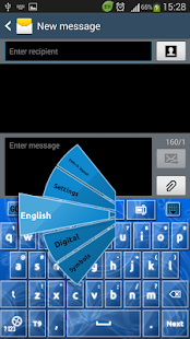 How to install GO Keyboard Blue Glass 1.9 unlimited apk for bluestacks
