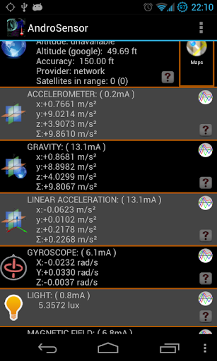 AndroSensor Keep Awake