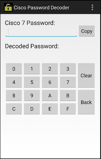 Password Decoder for Cisco