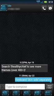 How to get GO SMS Black ICS Theme 1.1 unlimited apk for bluestacks