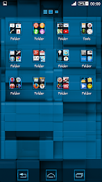 Tiles Blue Xperien Theme poster 6