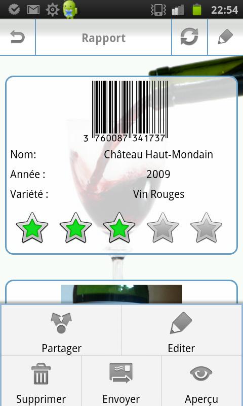My Wines - Wine Cellar Screen 2