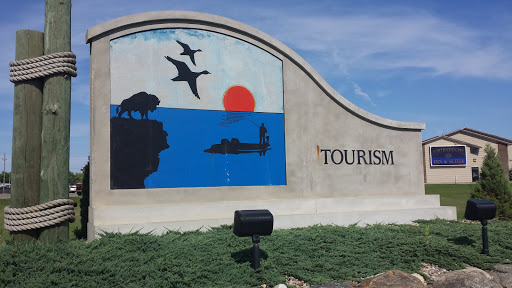 Devils Lake Tourism Monument