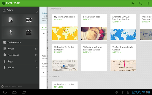 Evernote For Android v5.8
