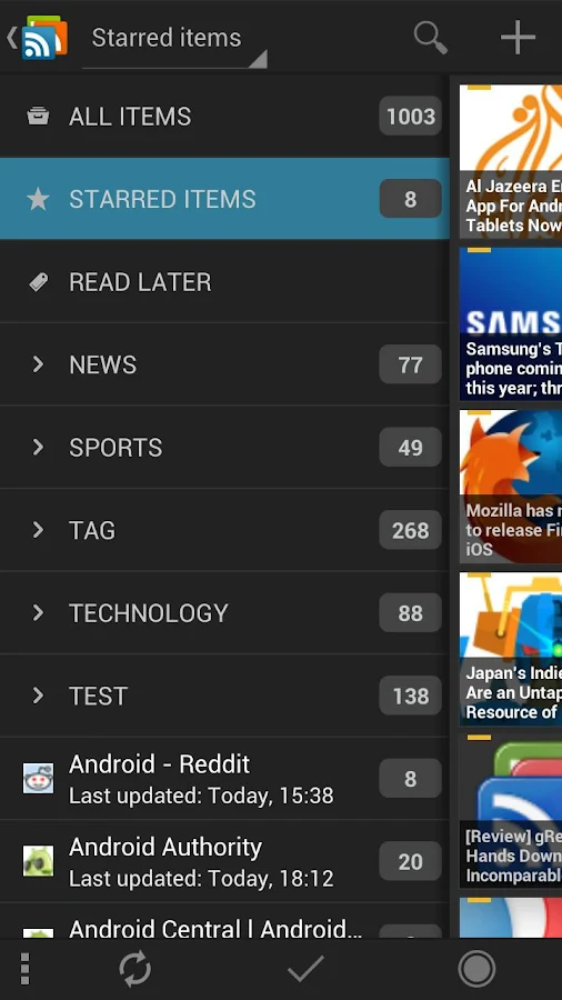 gReader Pro | Feedly | News - screenshot