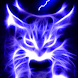 Blue Glowing Hellfire Kitty