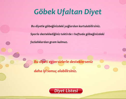 Göbek Ufaltan Diyet