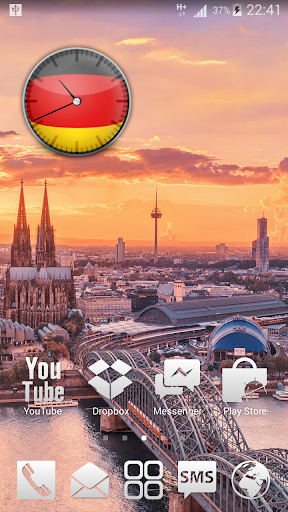 German Analog HD Clock Widget