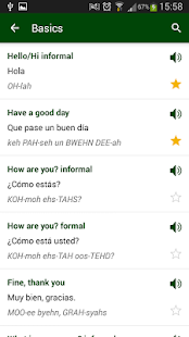 Spanish phrasebook Screenshots 1