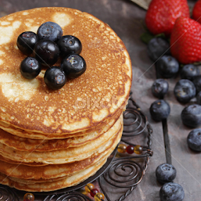 Pancakes by Vrinda Mahesh - Food & Drink Plated Food