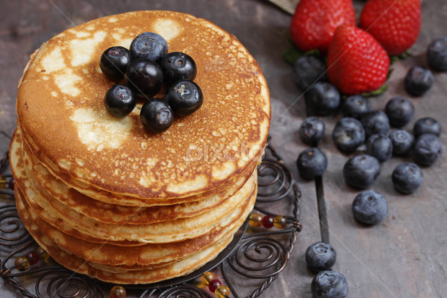 Pancakes by Vrinda Mahesh - Food & Drink Plated Food