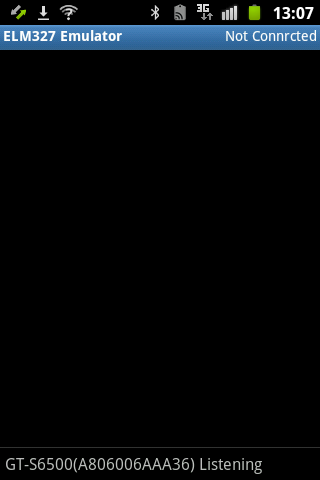 OBD II Bluetooth Emulator Screen 2