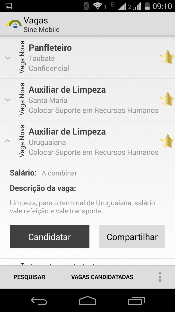 SINE - Vagas de Empregos Screen 3