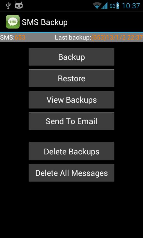 Super Backup Pro: SMS&Contacts - screenshot