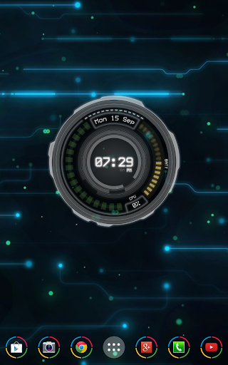 【免費個人化App】AHL Sci-Fi System Clock (Free)-APP點子