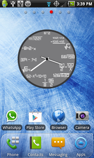 Math Clock Widget