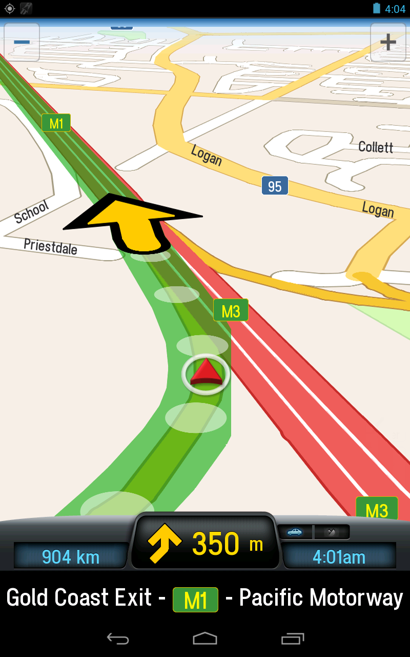 CoPilot AUS + NZ Navigation Screen 1