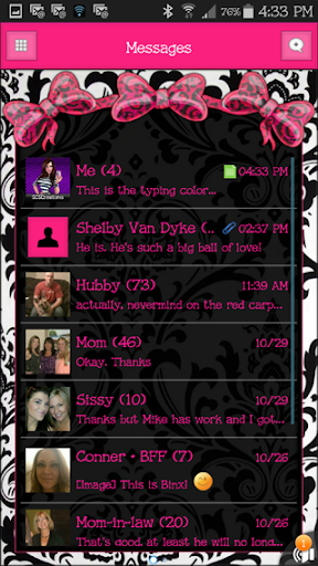 GO SMS THEME - SCS325