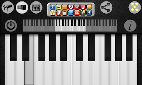 Android application Real Piano + Keyboard 2014 screenshort
