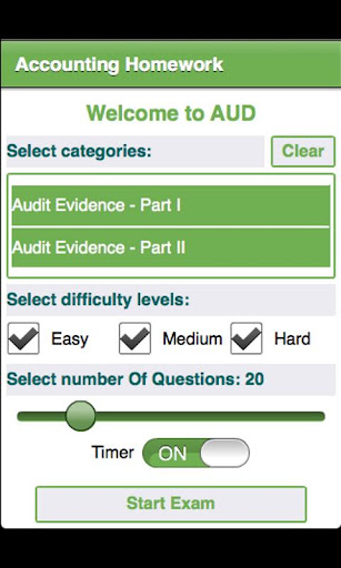 College Auditing Homework