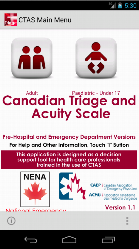 CTAS - Triage - OFFICIAL Screen 2