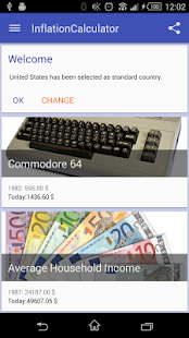 Inflation Calculator+ Screen 2