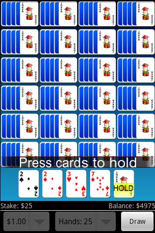 Jumbo Video Poker Screen 2