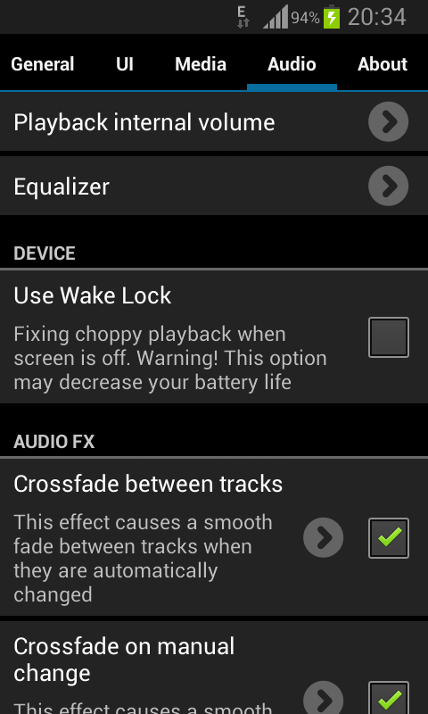 Inline Music Player - screenshot